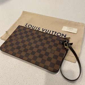 Authentic LV Damier Ebene Neverfull MM Pochette